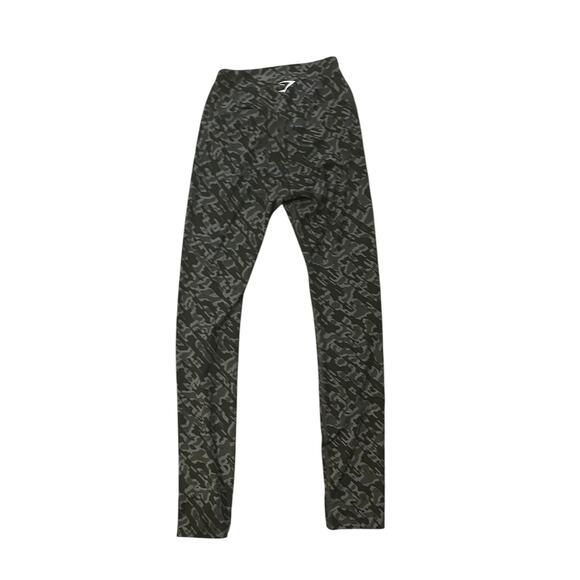 Gymshark Adapt Camo Seamless Leggings Green Sz Small High Waisted Workout - Picture 4 of 5